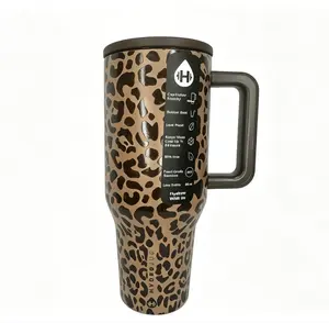 HydroJug Rodeo 40oz Leopard Print Limited Edition Insulated Water Bottle Triple Insulation Leak Proof Stainless Steel Traveler for Daily Hydration Drinkware Bottled tiktokshopspringglowup
