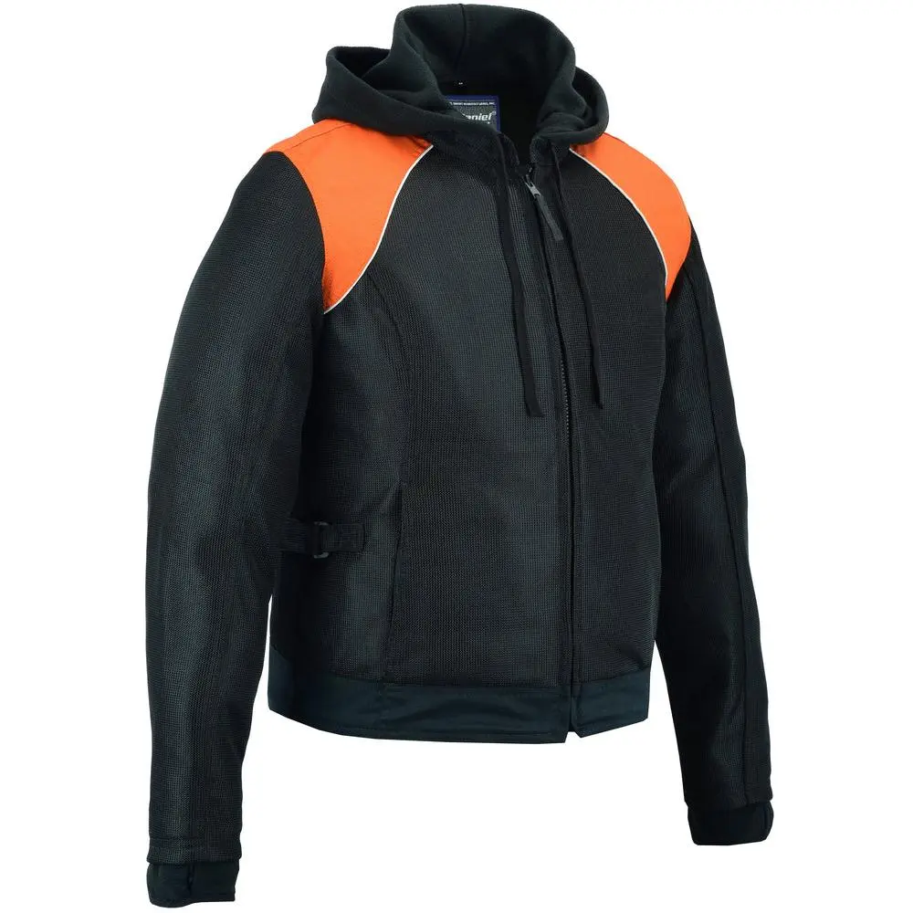 DANIEL SMART Noctiflora Women's Sporty Long Sleeve Textile Motorcycle Jacket - Breathable Mesh, Removable Fleece, Armor Pockets, All Seasons Sports Outerwear, Sporty Sports Outerwear