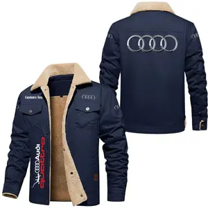 Quattro Cargo Fleece Lined Cotton Jacket, vintage style