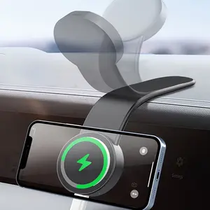 Magnetic Car Phone Mount | Flexible & Detachable Design, Car Phone Stand, Secure Dashboard Holder for GPS, Road Trips & Daily Driving