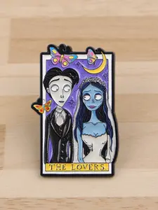 Zombie Lover Cure Movie Brooch, Vintage Skull Badge, Fashion Punk Pin for Bags Clothes Hats, Halloween Party Gift, All Seasons Wear