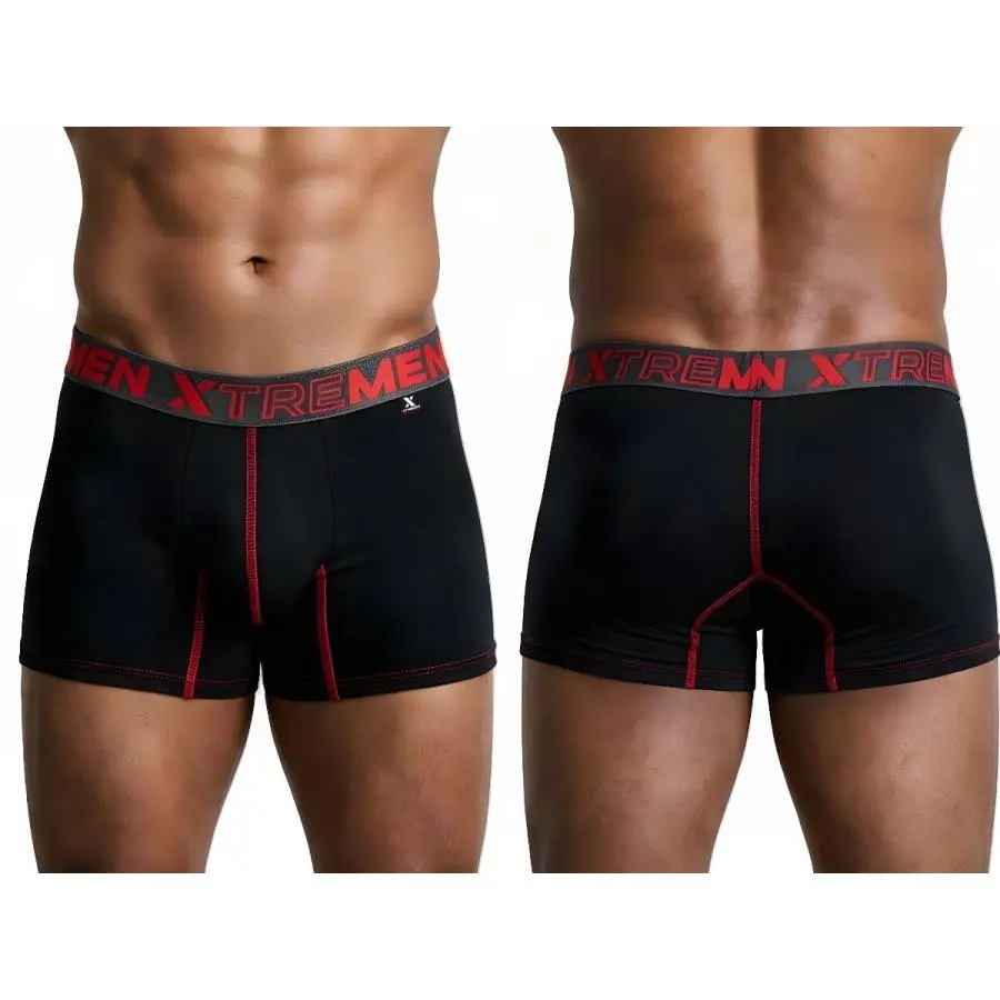 Men's Microfiber Boxer Briefs, Activewear Sportswear, Athletic Breathable Elastic Underwear
