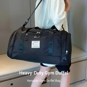 Men's Large Capacity Heavy-Duty Gym Duffel  Compatible for CrossFit, Travel & Daily Use - Durable Oxford Fabric with Adjustable Shoulder Straps, Multiple Compartments & Secure Zippers - Gym  for Men Outdoor Play Equipment Ball tote bag Sports Backpack