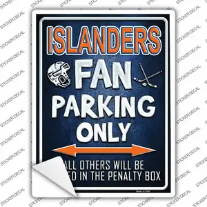 Islanders Novelty Rectangle Sticker Decal