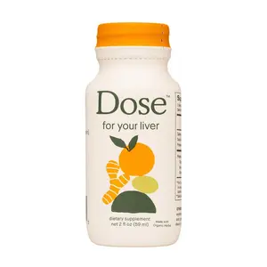 DOSE Liver Support Detox Shot 2 fl oz – Milk Thistle, Turmeric, Ginger & Dandelion Blend – Liver Cleanse Supplement – Supports Healthy Liver Function, Digestive Health, Gut Support, Bloating Relief & Natural Energy Boost Daily Wellness Drink
