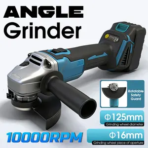 21V Cordless Angle Grinder, 125mm, High Power Cutting & Grinding Tool, Quick Cutting Tool, For Cutting & Grinding Wood, Metal & Plastic Pipe.