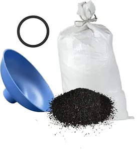 IPW Industries Inc. - Activated Carbon Coconut Shell for Pelican PC600-R / PC1000-R and Whole House Water Filter, Granular Charcoal Media with Funnel, 27 lbs