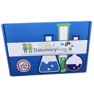 Stem Discovery Boxes for Kids - 1 Month Subscription - Educational Learning Toys for Science and Technology Experiment - Busy Board