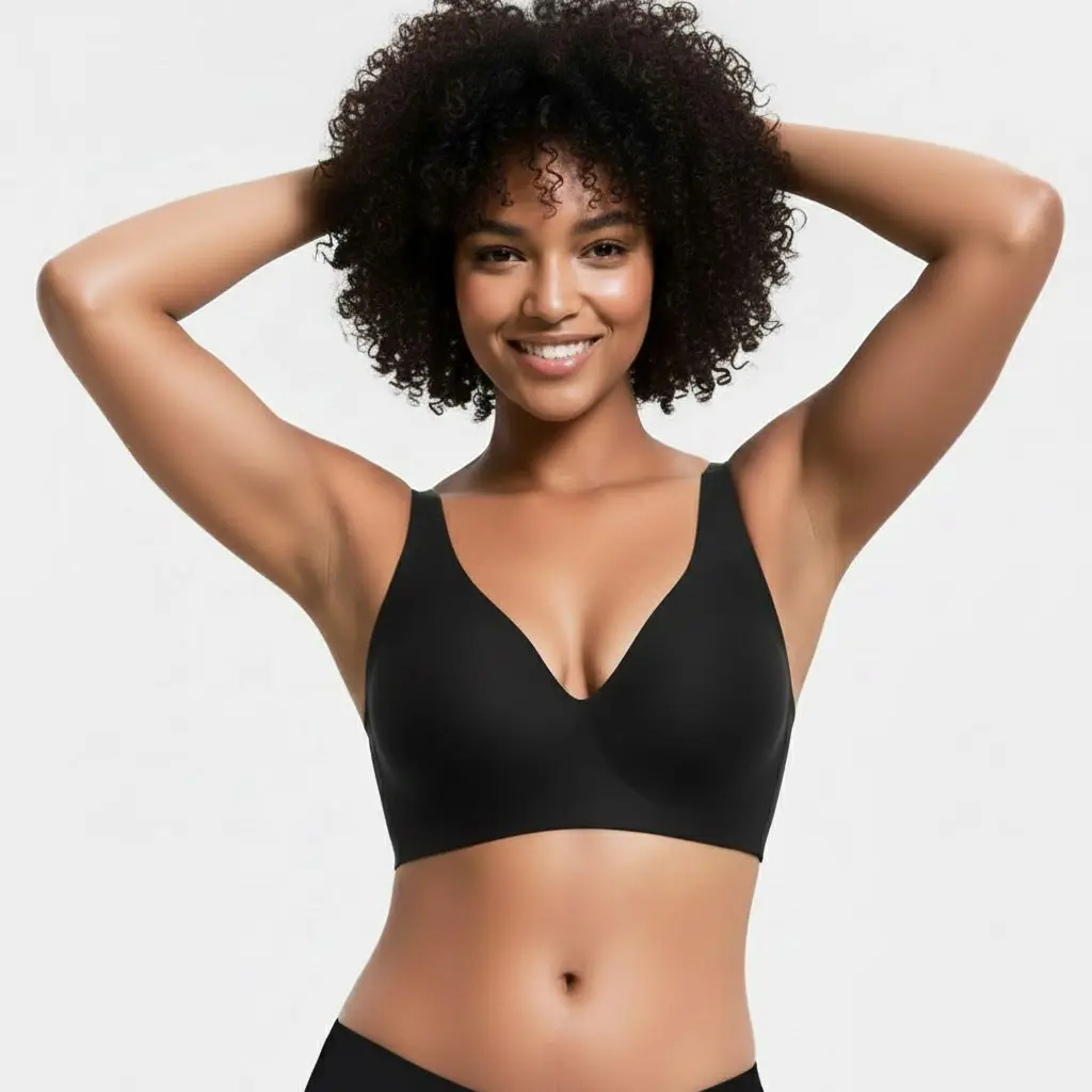 Women’s Wireless Bra Seamless T-Shirt Bra for Everyday Comfort Light Support