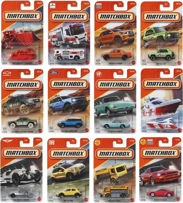 Matchbox 1:64 Basic Car Collection 24-Piece A Assortment  [COLLECTIBLES] Ships IN OWN Container , Toy Car, Assortment