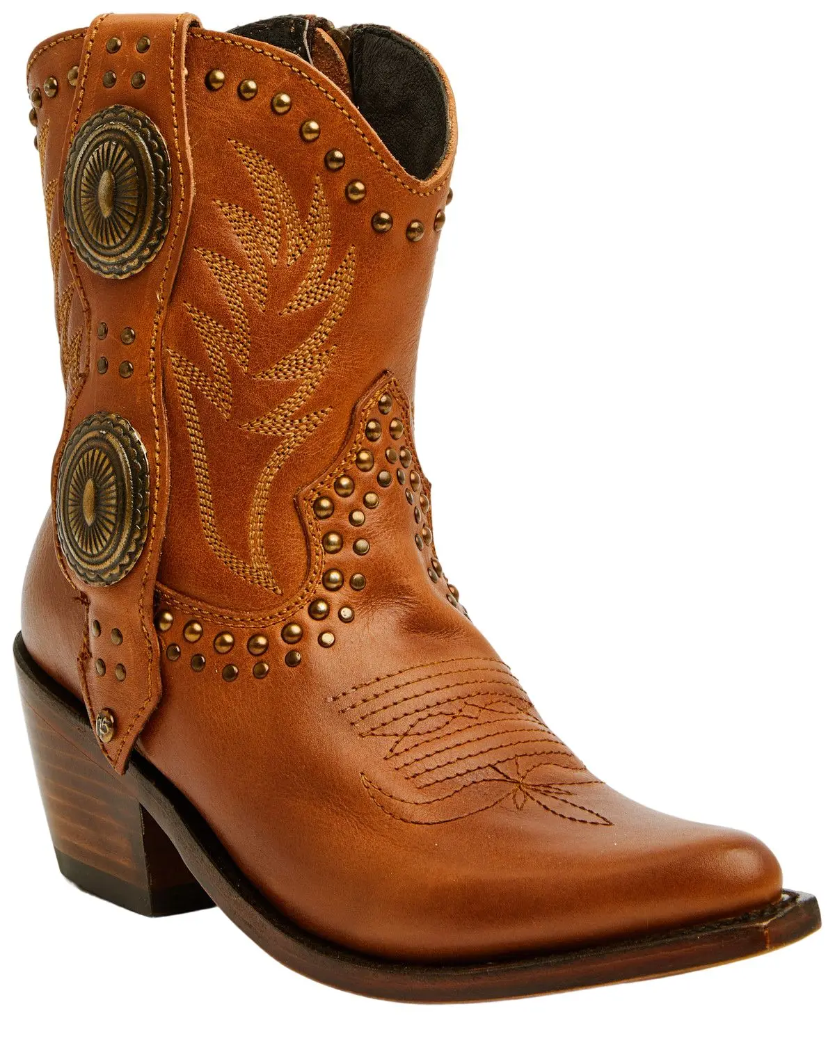 Liberty Black Women's Women'S Shirley Concho Western Booties Snip Toe - Bblb-712979 Br