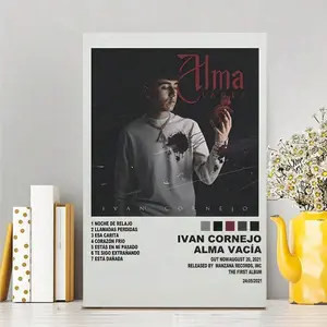 Poster Ivan Cornejo Poster Alma Vacia Album Cover Posters Music Posters For Room Aesthetic Canvas Wall Art Bedroom & Living Room Decor