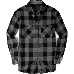 Flannel Shirt for Men Button Down Regular Fit Mens Flannel Shirt Long Sleeve Casual Plaid Flannel Shirt