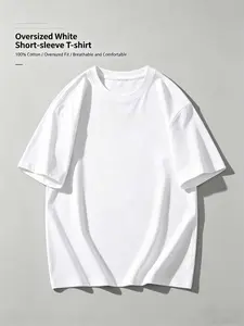 High Quality Heavy Cotton T Shirt, Oversized Fit, Soft Breathable, Structured Stylish, Non Collapse, Premium Aesthetic, Versatile Basic Tee Tops