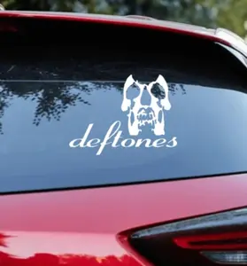 Deftones Skull Car Decal Vinyl Band Logo Glossy Bumper Sticker Alternative Metal