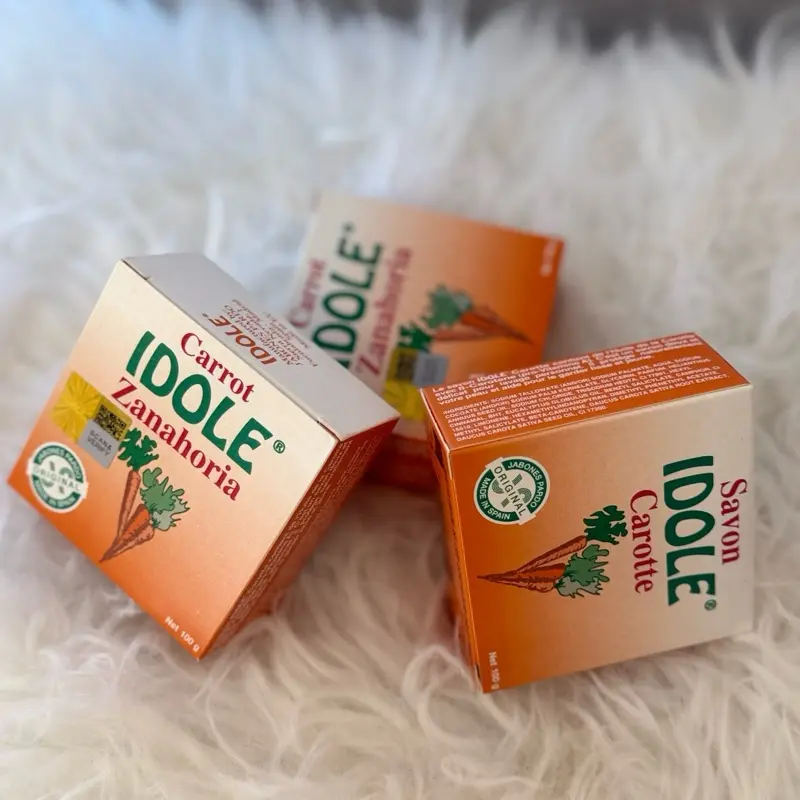 3 idole carrot soap cleaning Bar