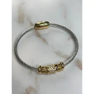 Heather two tone bracelet