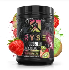 RYSE Godzilla Preworkout - 40/20 Servings - Strength Energy Muscle Power Mass - 12 Ingredients & 5 Clinically Studied Trademarks - Supplement for Fitness Enthusiasts - Healthcare