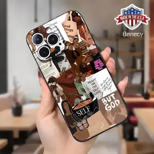 Women Art Aesthetic Pattern Phone case for iPhone 16 Pro Max 15 Plus 14 13 12 11 XR XS Shockproof Silicone TPU Bumper Drop Protection Cover Gifts for Women Teen Girls Cellphone Screen Protector Protective Casing