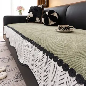 Luxury Sofa Cover Set, Anti-Slip Cat Scratch Resistant, One-Piece Polyester Fabric, Ideal for Living Room, Bedroom, Office, Sofa Slipcover