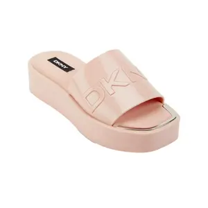 DKNY Laren Platform Slide Jelly Mold Powder Blush Wod  K1296573 Women's