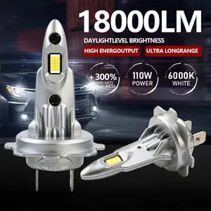 2pcs A52 Car LED Headlights 1:1 Direct Plug H1 H4 H7 H8 H9 H11 9005 9006 9012 Super Bright Bulbs, Plug and Play, CANBUS Compatible,For Off-Road Use Only