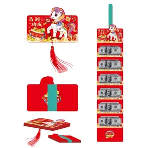 2PCS 2026 Mahjong Red Envelope, Chinese New Year the Year of Horse, Cash Red Envelopes Hong bao Lunar New Year Envelopes Chinese Lunar New Year Gifts
