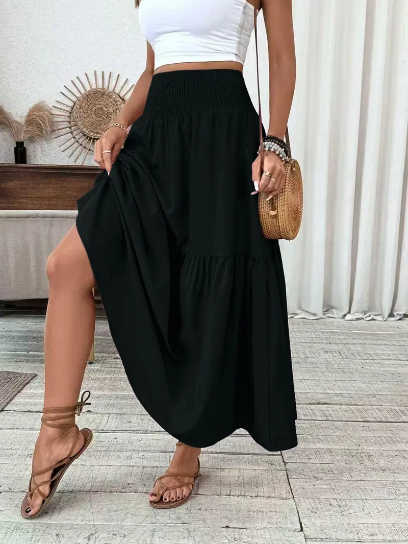 casual long skirt outfits - TikTok Shop
