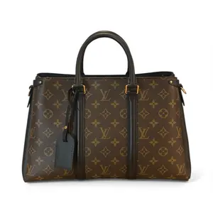 Pre-owned Louis Vuitton leather Tote Bags Monogram Soufflot Tote Bag with Classic Monogram Pattern and Durable Design