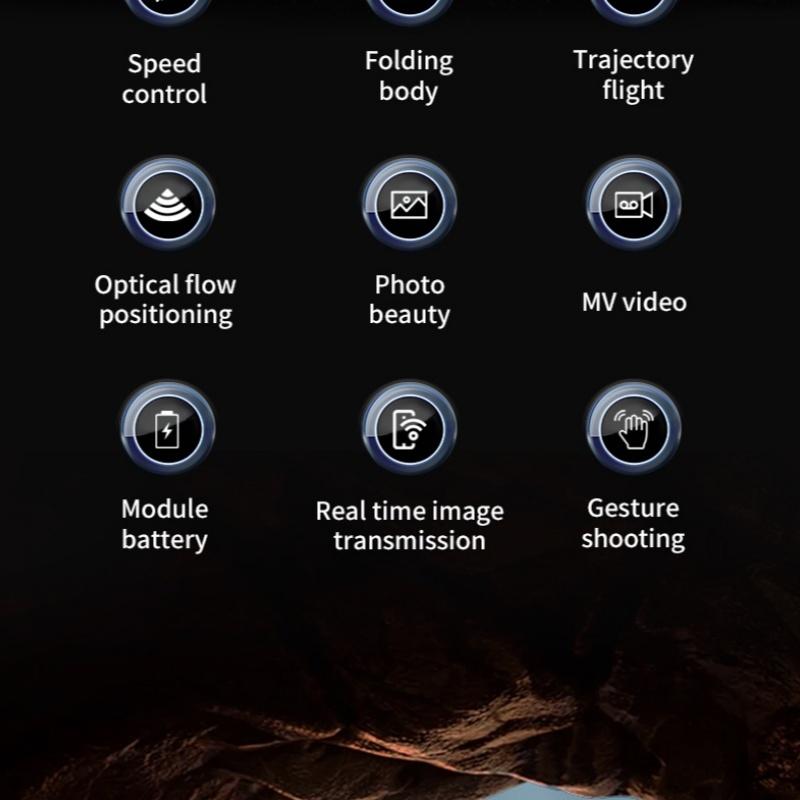 8K  Foldable FPV Drone with Brushless Motors - 2000m Long Control Range, 100m Max Flight Height, 7m/s Speed, 244g Lightweight, 2 Batteries, 360° Obstacle Avoidance & Optical Flow Hovering