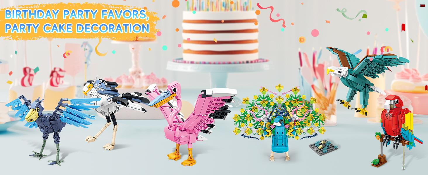 Bird Building Blocks Set 8 Pack Animal Brick Toys, DIY Bird Figures Kit Toucan Crane Seagull Crow, STEM Building Set for Kids Boys Girls, Party Favors Classroom Prizes Easter Gifts Ages 6+ Bird Building Blocks Set 8 Pack Animal Brick Toys, DIY Bird Figures Kit Toucan Crane Seagull Crow, STEM Building Set for Kids Boys Girls, Party Favors Classroom Prizes Easter Gifts Ages 6+