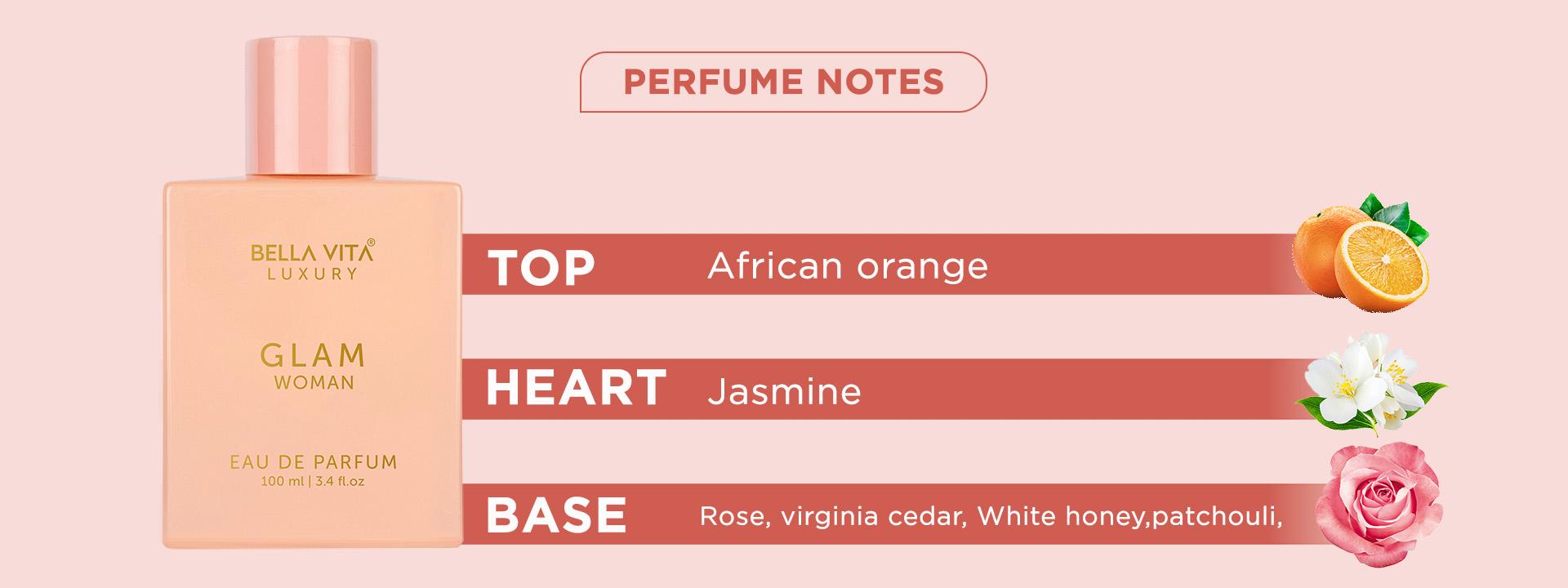 BellaVita Luxury's GLAM Woman x 2 | Eau De Parfum | Jasmine, White Honey, Rose, Virginia, Cedar | Floral - Premium & Long Lasting - 100 ML BellaVita Luxury's GLAM Woman x 2 | Eau De Parfum | Jasmine, White Honey, Rose, Virginia, Cedar | Floral - Premium & Long Lasting - 100 ML