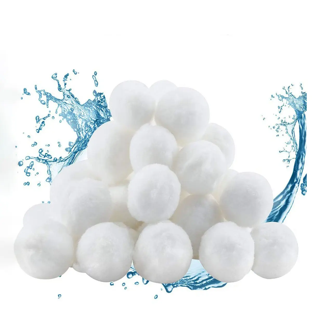Pool Filter Balls (200g) - Replaces 200g of Filter Sand, Reusable & Eco-Friendly Polyester Fiber Filter Media for Sand Filter Pumps, Swimming Pools, Hot Tubs & Aquariums