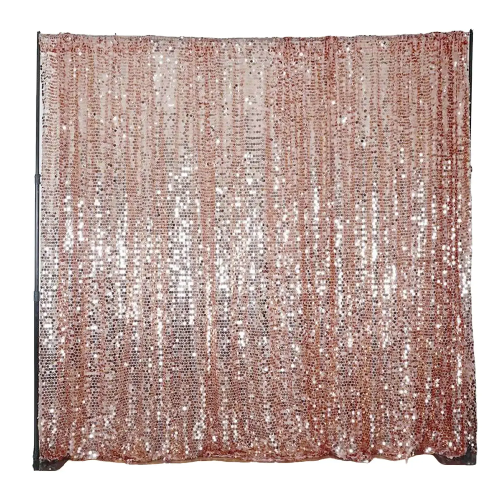 20ftx10ft Blush Big Payette Sequin Event Curtain Drapes, Backdrop Event Panel