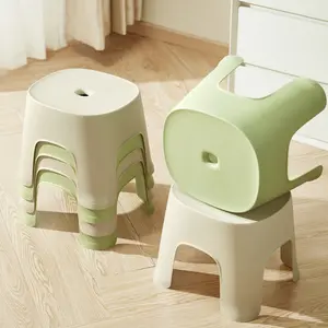 Household small stools, low stools, adult long benches, plastic stools, high-end small chairs