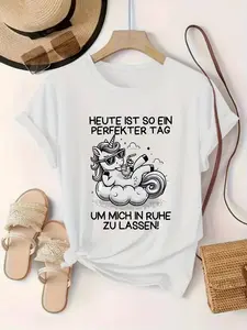 Unisex Graphic T-Shirt, Casual Short Sleeve Crew Neck, Comfortable Funny Top for Everyday Wear and Clothes