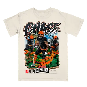 Ja'Marr Chase #1 Bengals Tee #/500 | Chase Griddy Gear, Who Dey Fan Identity, Limited Vintage Washed Deep Threat Vibe