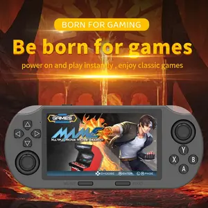 All-in-One Retro Handheld Game Console with Dual Joystick 4.5'' IPS Screen Supports 25 Languages & Multiple Simulators for MAME PS1 FC