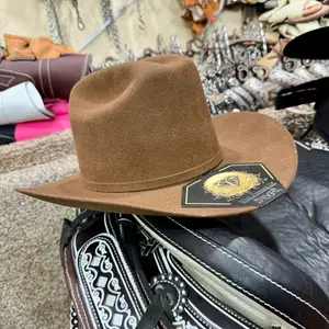 Texan 100x White Diamonds Ala de 31/4 Color Tabaco Cowboy Hat for Men Classic Western Style