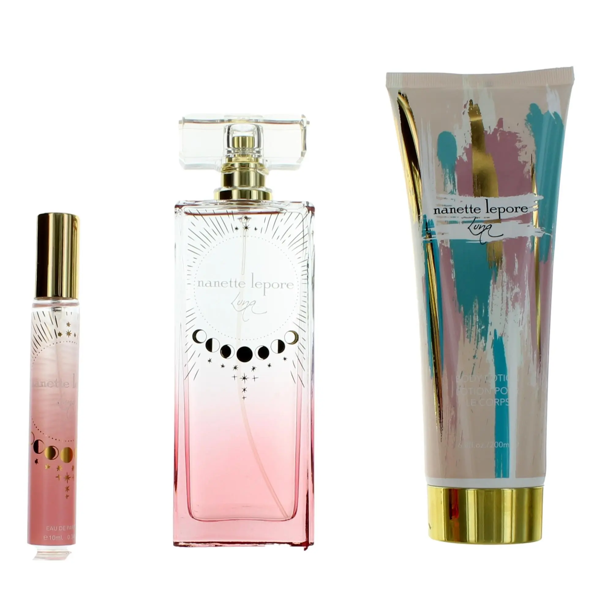 Luna 3 Piece Women's Fragrance Gift Set, Enchanting Jasmine Scent - Includes 3.4oz Eau de Parfum, 6.8oz Body Lotion & a Travel Mini Spray