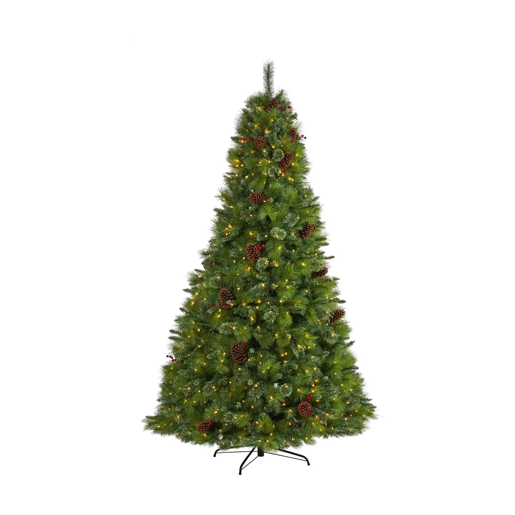 Nearly Natural 8' Tree w/Pine Cones & 700 ClearLED Lights