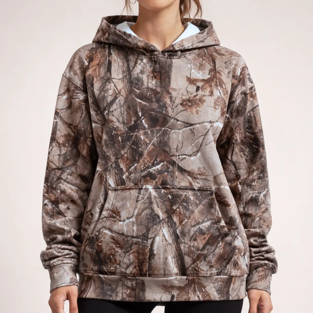 Camouflage Hunting Hoodie Waterproof Outdoor Camo Sweatshirt Pullover