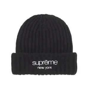Supreme Chunky Rib Classic Logo Beanie, from StockX