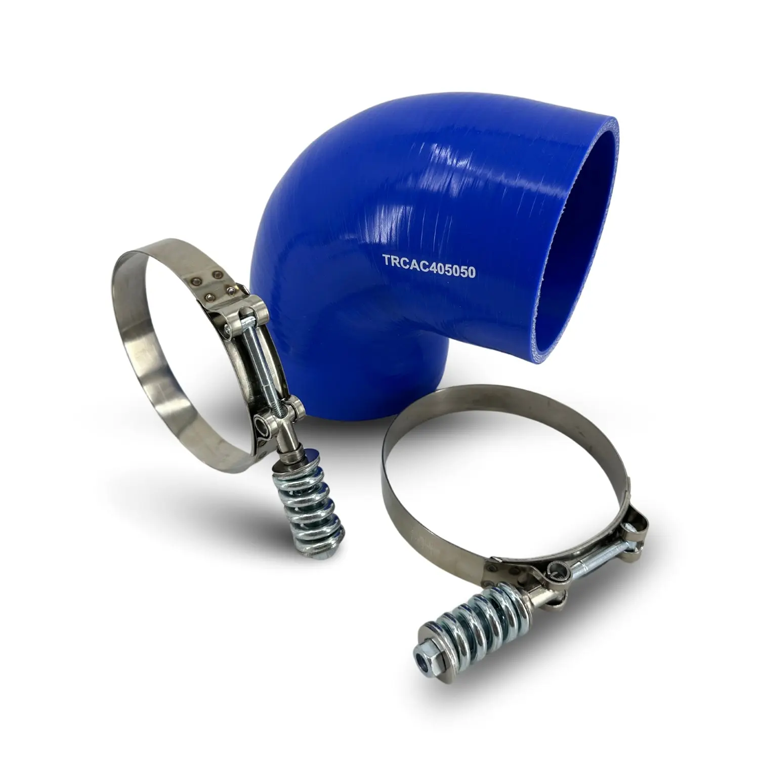 TORQUE 90-Degree Elbow 4-Ply Silicone Coupler Hose Kit - ID 4.0" (102mm) Flexible Heavy Duty High Pressure Hose with T-Bolt Clamps for Turbo, Air Intake (TRCAC405050), Flexible Hose