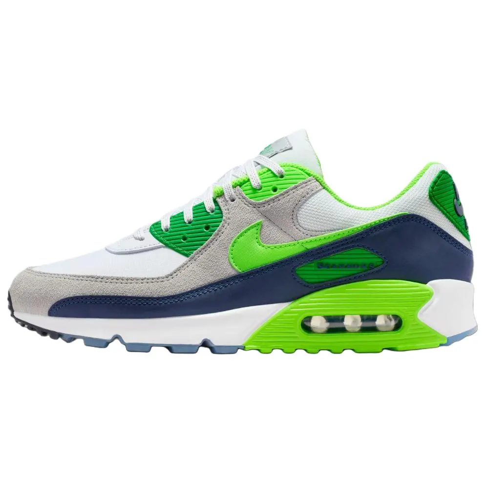 Nike Air Max 90 Limited Edition Sneakers - 'Seattle Seahawks', Perfect for Casual Wear, Ideal for Showing Support & Team Pride