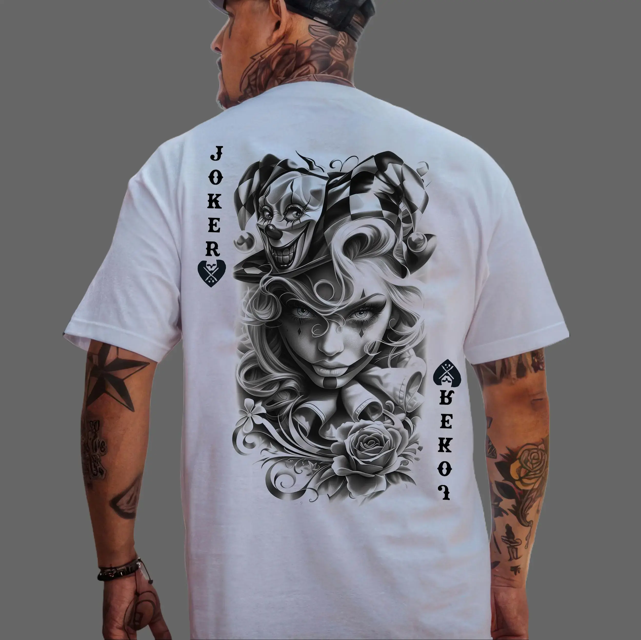 POKER Joker Lady Print Men's T-Shirt