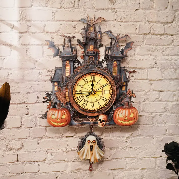 Mysterious Castle 3D Puzzle Building Kit, DIY Wooden Clock Craft Kit for Ages 12+