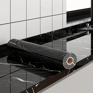 1pc of 15.75inch X 39.37inch Self-adhesive Waterproof Wallpaper, Home-use Tile Wall Sticker for Kitchen Cabinets, Countertops, and Tabletop Decoration, Oil-resistant Sticker