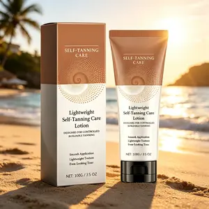 Self-Tanning Care Lotion 100g – Lightweight Buildable Tanner – Smooth Application for Even, Natural Glow – Controlled Tanning for Face & Body – Streak-Free Sunless Tanner – Golden Bronze Finish