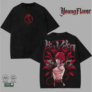 Chainsaw Man Makima T-Shirt | Control Devil Anime Graphic Tee | Valentine Villains Streetwear Vintage Unisex Cotton Menswear Top Tshirt | tiktok shop deals good covenant